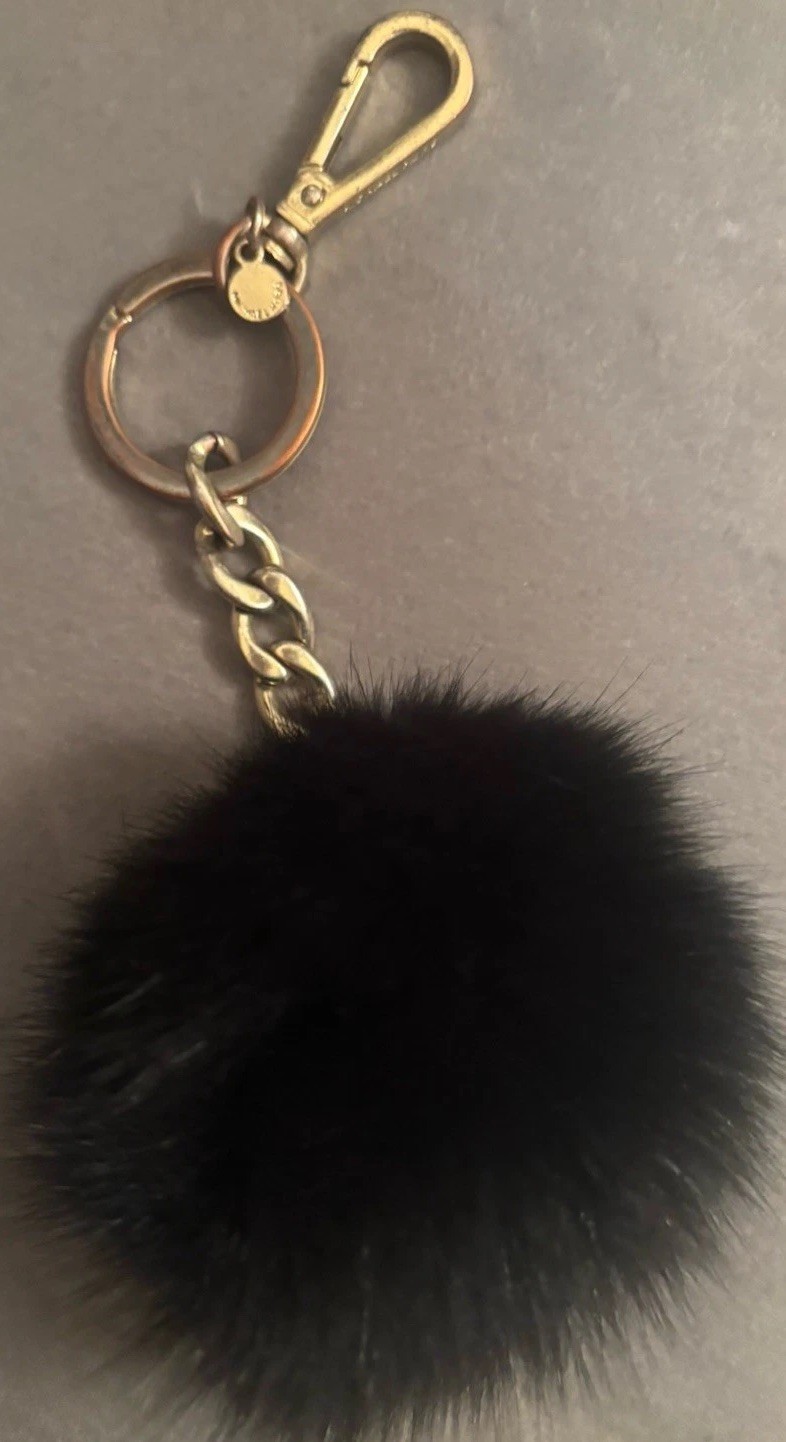Michael Kors Faux Fur Pom Pom Keychain