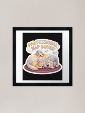 Pawfessional Nap Squad Funny Design Framed Wall Art Poster Canvas Print Picture