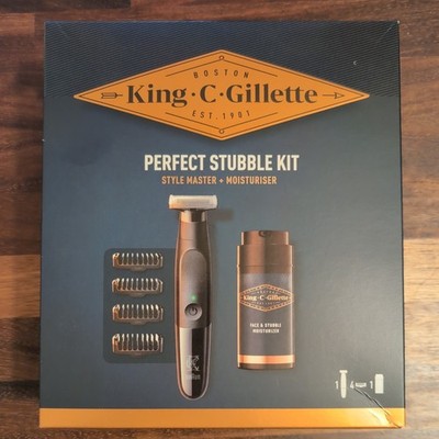 King C.Gillette Perfect Stubble Style Master und Feuchtigkeitscreme Geschenkset