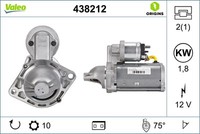 Valeo 438212 Starter FÜR Chevrolet Opel Vauxhall