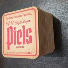 Vintage 1962 Piels Light Lager Beer Coaster B...