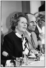 British Prime Minster Margaret Thatcher at Conservative Party elec- Old Photo