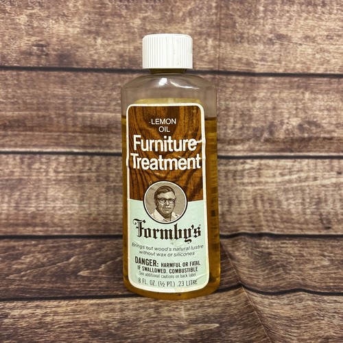 VTG Formby’s Lemon Oil Furniture Treatment 8 oz Nearly Full Bottle Discontinued