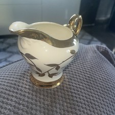 117 Vintage Myott Bone China 18 Carat Gold Milk Jug