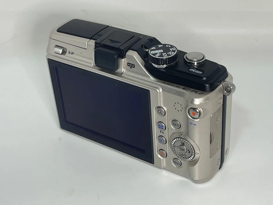 Lente de cámara Olympus Pen Lite E-PL2 cuerpo negro sin espejo Foto 4 de 4