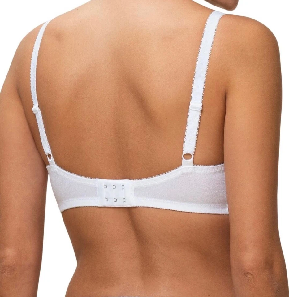 Sujetador Triumph Amourette 300 W Blanco Talla 38E Con Aros Copa Completa Encaje 10126156 Nuevo Foto 3 de 4