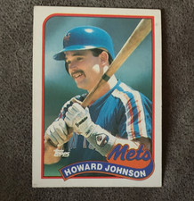 Topps 1989 Howard Johnson #383 New York Mets Base Set MLB Baseball Card