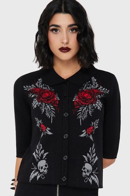 Killstar Batty Blaze Cardigan Sweater Womens Goth Alternative