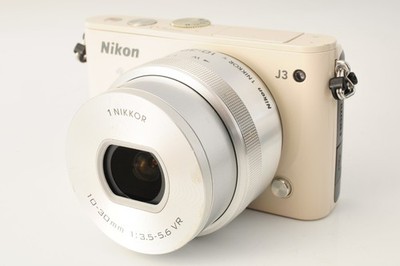 Sale!! [N MINT] Nikon 1 J3 14.2MP Mirrorless Digital Camera White 10-30mm JAPAN