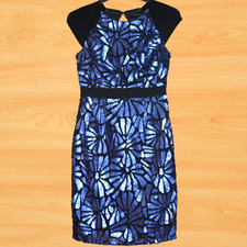 £90 LIPSY VIP SIZE 10 BLUE SEQUIN DRESS XMAS PARTY COCKTAIL EVENING BLACK TIE