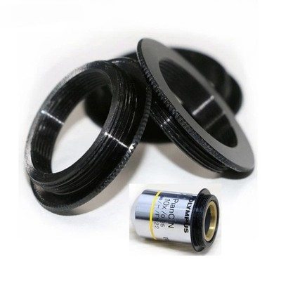M25x0.75 to RMS Thread Adapter RMS to M25 Microscope Objective Ring