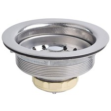 Kitchen Sink Basket Strainer Standard Drains 3-1/2 Inch , Stainless Steel wit...