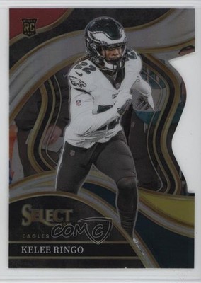 2023 Panini Select Club Level Red & Yellow Prizm Die-Cut Kelee Ringo #245 go9