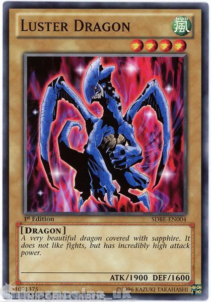 SDBE-EN004 Luster Dragon 1st Edition Mint YuGiOh Card
