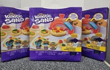 3 X Kinetic Sand, SQUISHPIZZA Rising Pizza Oven Playset with 1lb Play Sand