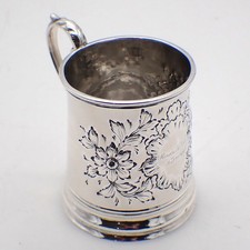Christening Cup Coin Silver Salisbury Co John C Moore Inscribed 1845