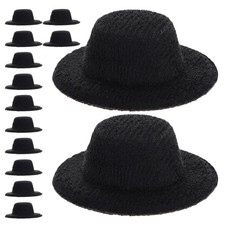 40 Pcs Craft Hat Accessories Tiny Top Hats Miniature for Crafts Small