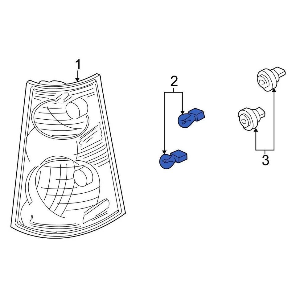 For Ford F-150 1997-2008 Ford F5DZ13466B Back Up Light Bulb Foto 4 de 4