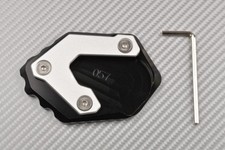 Schwarz Seitenst&auml;nder Verbreiterung aus Eloxiertem Alu f&uuml;r BMW F750 GS 2018-21