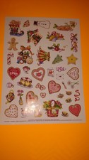 Mary Engelbreit Sticker Sheet Valentines Hearts Cookies Teacups Scrapbook