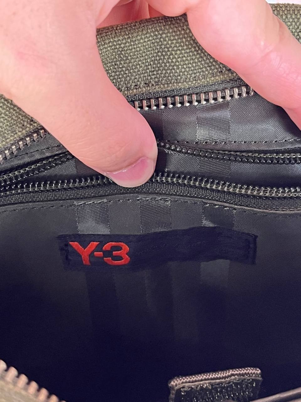 Y-3 Yohji Yamamoto Adidas Black Nylon Crossbody Jeans Bag  Japan RARE image 6