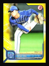 Taisei Irie #39 Yellow SN /150 2022 Bowman NPB Nippon SP4-216