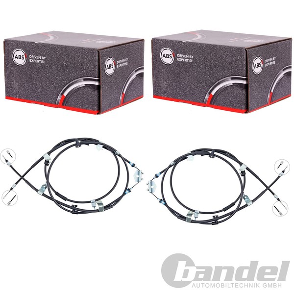 2X A.B.S. Handbremsseile Hinten Passend FüR Ford Tourneo Transit Scheibenbremse-image