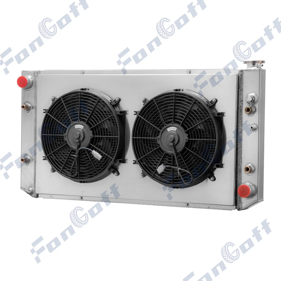 4-Row Radiator Shroud Fan Fit 1982-1991 1990 GMC C1500 K1500 K2500 C2500 K3500 - Image 2 of 4