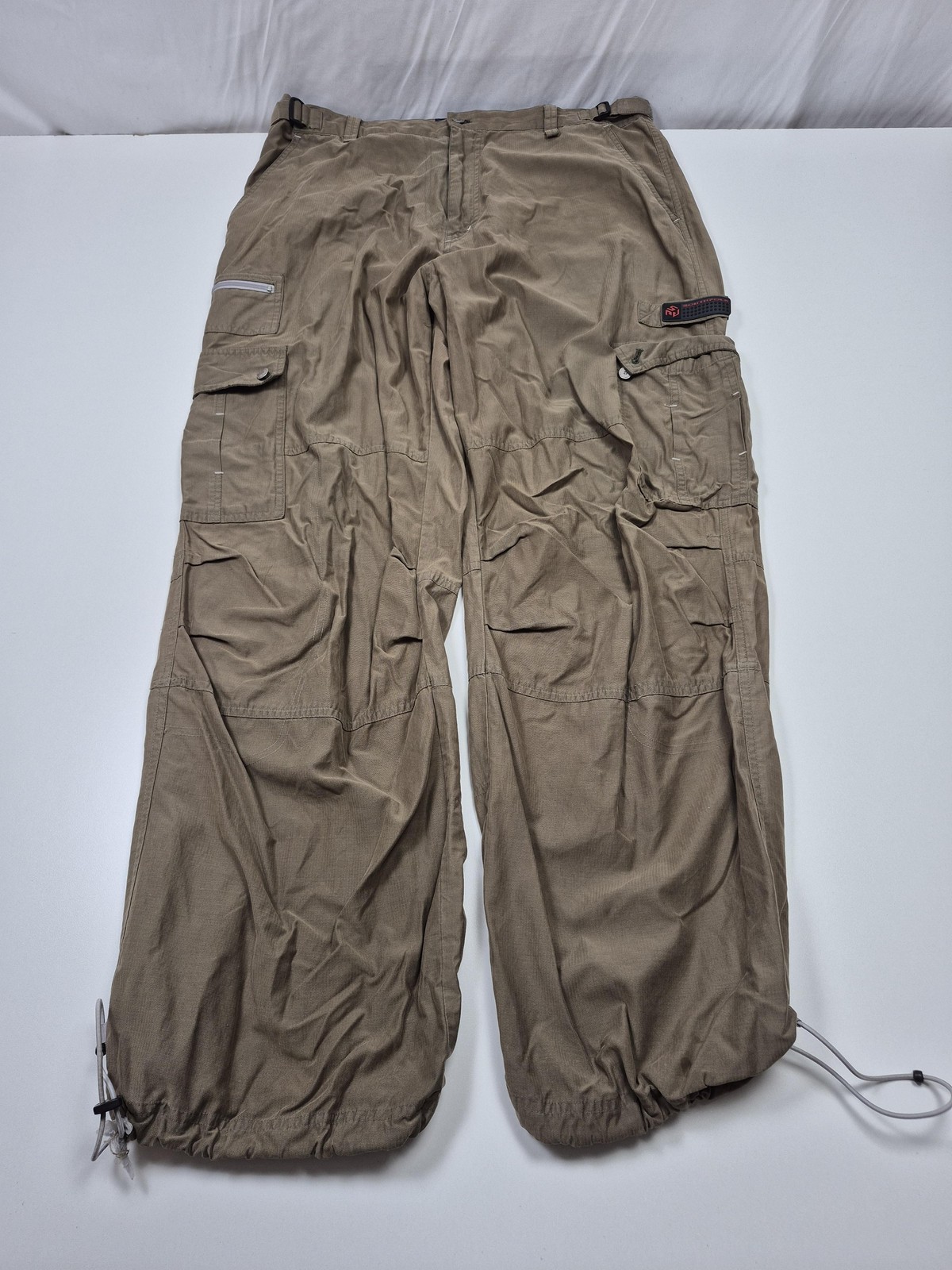 Baggy Mens 2xl Beige Drawstring Hem
