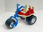 Vintage Tonka Trike Motorcycle - (Red, White, & Blue Colors) 1970s Pressed Steel