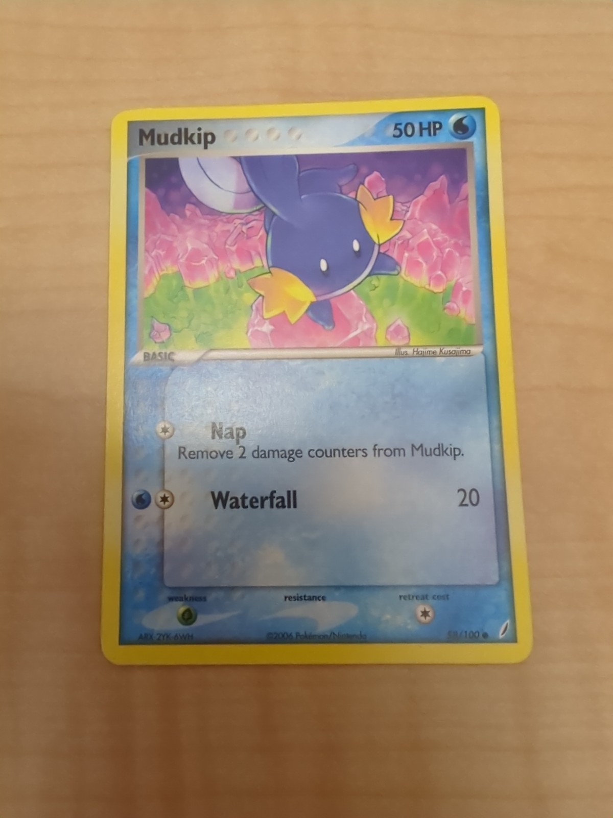 Pokémon TCG Mudkip EX Crystal Guardians Card 58/100 Common NM