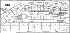 Cadet free flight glider plan