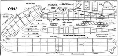 Kadett Freiflugsegler Plan