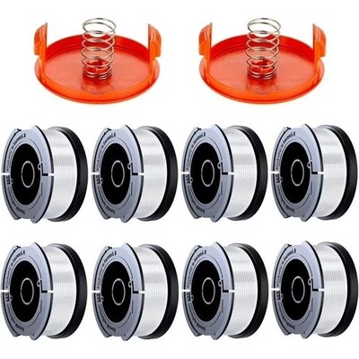 Black & Decker Replacement 10 Piece String Trimmer Spools & Cap  AF-100 .065