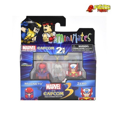 Marvel vs Capcom 3 Minimates TRU Toys R Us Wave 1 Magneto & Zero