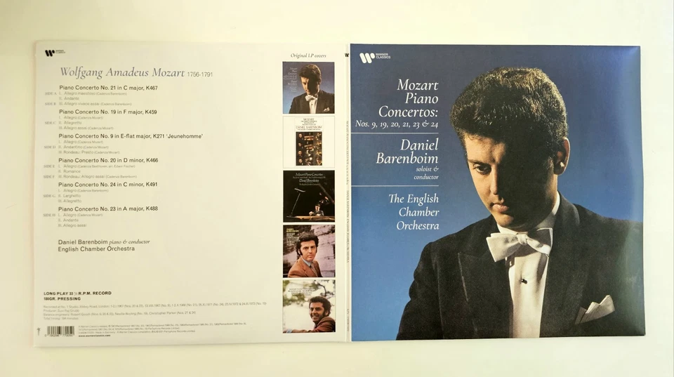 Mozart - Piano Concertos: Nos. 9, 19, 20, 21, 23, & 24 / Barenboim (180g, 4xLP) - Bild 3 von 4