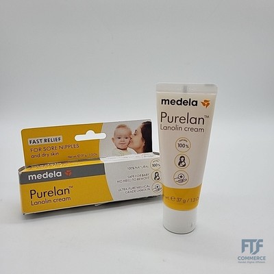 Medela Purelan 37g Lanolin Nipple Cream - Fast Relief for Sore Nipples and Dry S