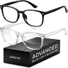 Blue Light Blocking Glasses Anti UV Ray Square Frame Eyewear for Men and Women