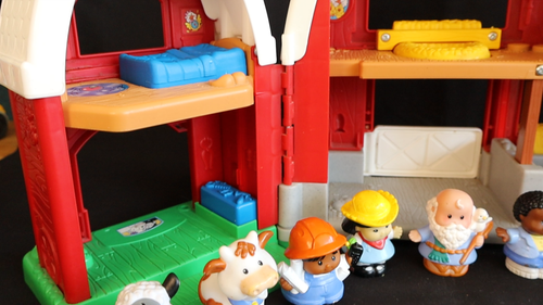 Vintage großer Bauernhof Fisher Price Little People, Geräusche und... - Video 1 von 1