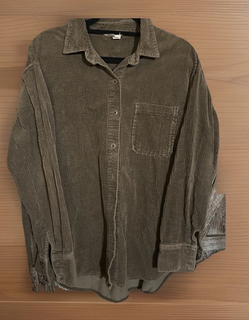 Classic Corduroy Shirt Large Button Down Long Sleeve Cotton Brown
Opens in a new window or tab