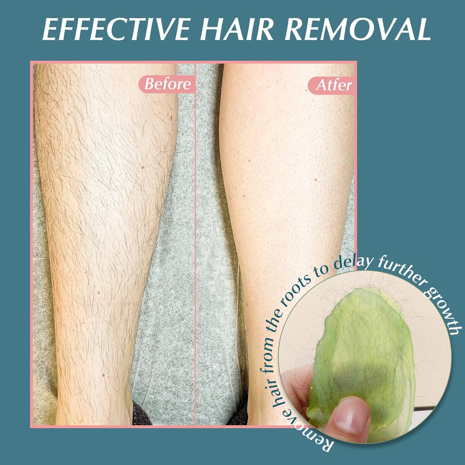 Hard Wax Beads for Hair Removal, 1Lb Hard Wax for Sensitive Skin with Aloe Vera