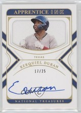 2022 National Treasures Apprentice Ink Holo Gold 17/25 Ezequiel Duran Auto 10vb