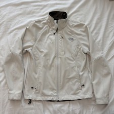 The North Face Apex Bionic Women's Ivory Softshell Full Zip Jacket - Size M