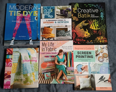 VARIOUS FABRIC TEXTILE DYEING OR PRINTING BOOKS  TO PICK & MIX CLEARANCE SALE