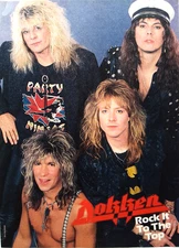 DOKKEN DON GEORGE LYNCH VINTAGE 80'S FULL PAGE MAGAZINE PINUP POSTER CLIPPING A