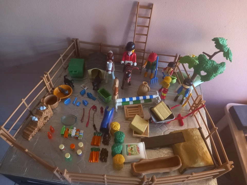 PLAYMOBIL centre équestre 4190 ranch club hippique ecurie chevaux animaux - Photo 2/4