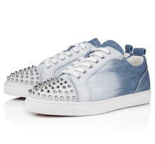 NEW Christian louboutin Louis Junior Spike Fl...