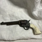 Vintage “Marx” Miniature Six Shooter Colt Revolver Metal Toy 3.5" long