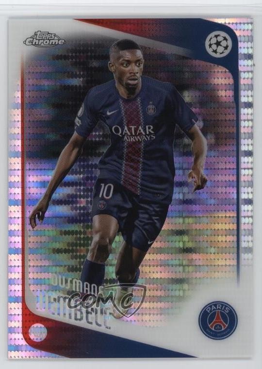 2025 Chrome UEFA Club Competitions Pulsar Refractor Ousmane Dembele Dembélé 0g27