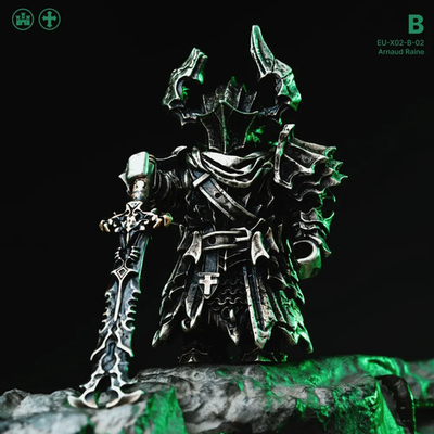 #ad Black Knight Figurine Magnetic Metal Figure $375.16